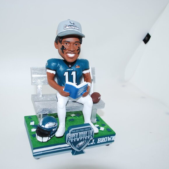 A J Brown Philadelphia Eagles Super Bowl Championship Bobblehead - Picture 1 of 2